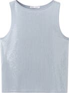 MANGO Sequins Sleeveless Knit Top