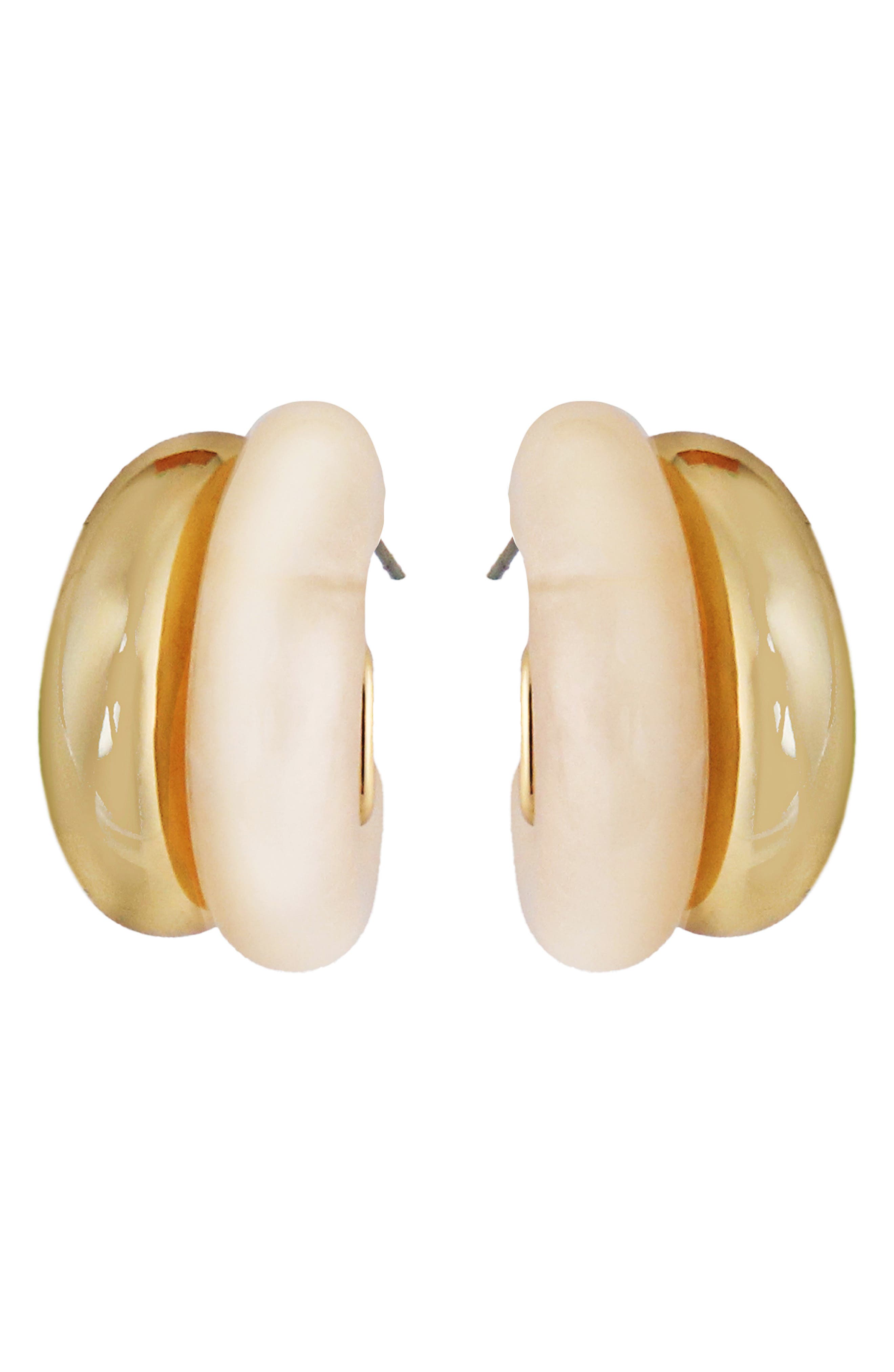 Double Hoop Post Earrings