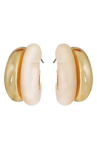 Double Hoop Post Earrings