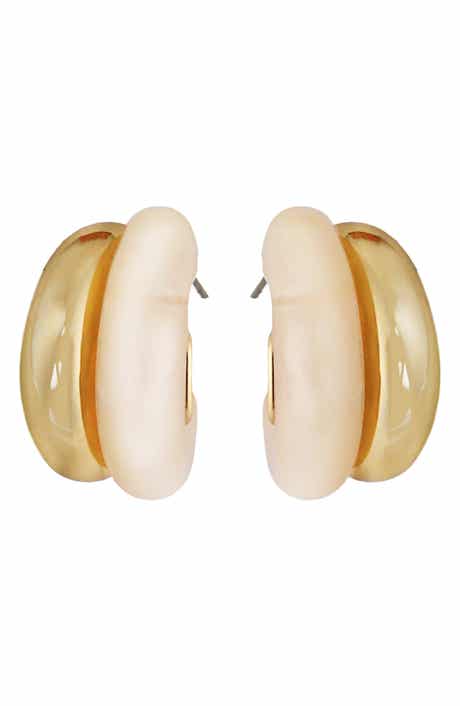 Double Hoop Post Earrings