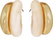 Panacea Double Hoop Post Earrings