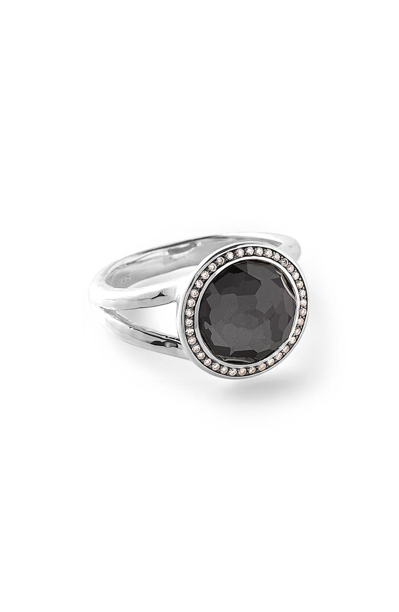 Ippolita Stella - Rock Candy Cocktail Ring, Main, color, Silver/ Hematite/ Diamond