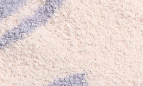 Barefoot Dreams Cozychic® Stripe Ankle Socks In Sand Dune/lilac