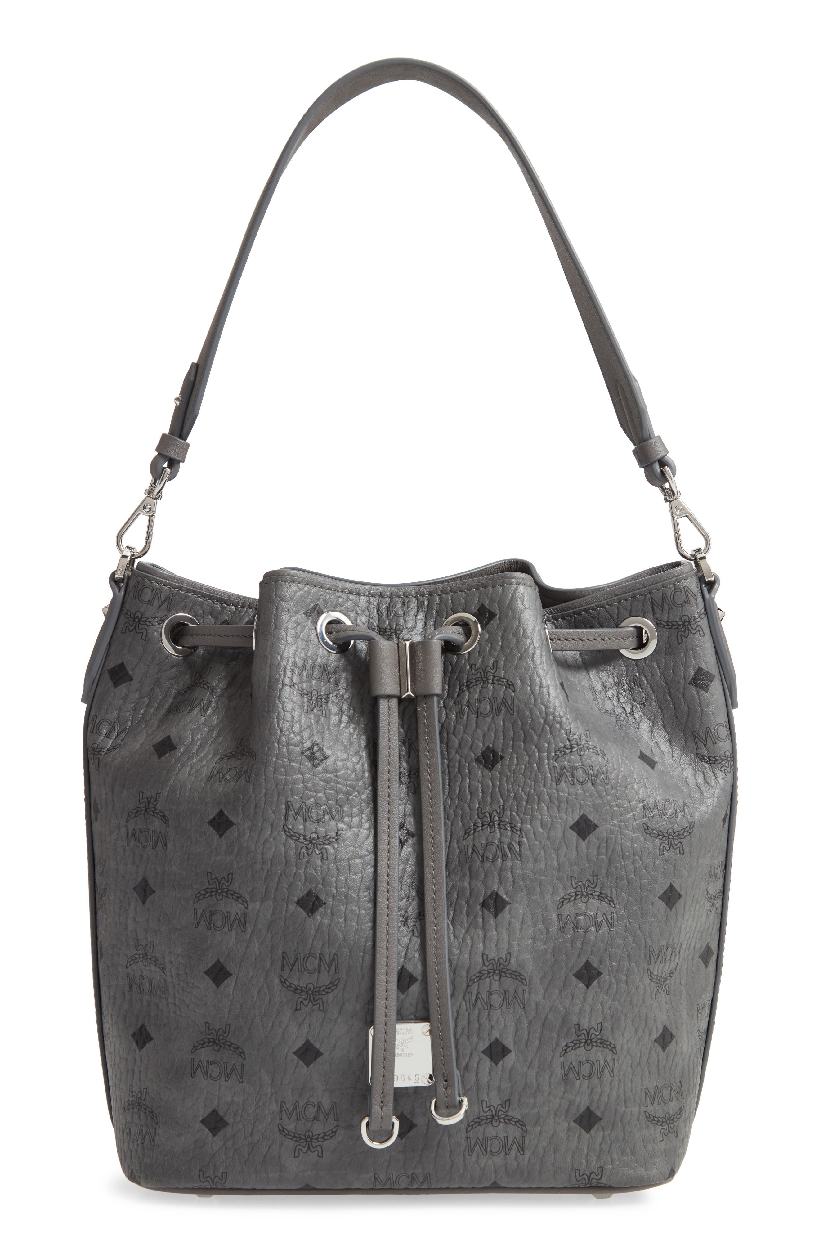 MCM Essential Visetos Original Drawstring Bag, Main, color, 