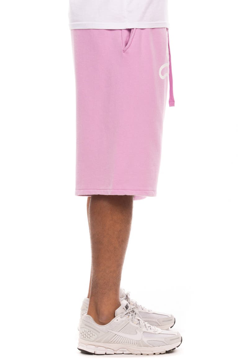 Cup Terry Drawstring Shorts, Alternate, color, ORCHID