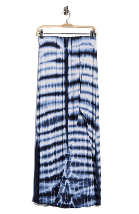 Gathered High-Low Maxi Skirt
