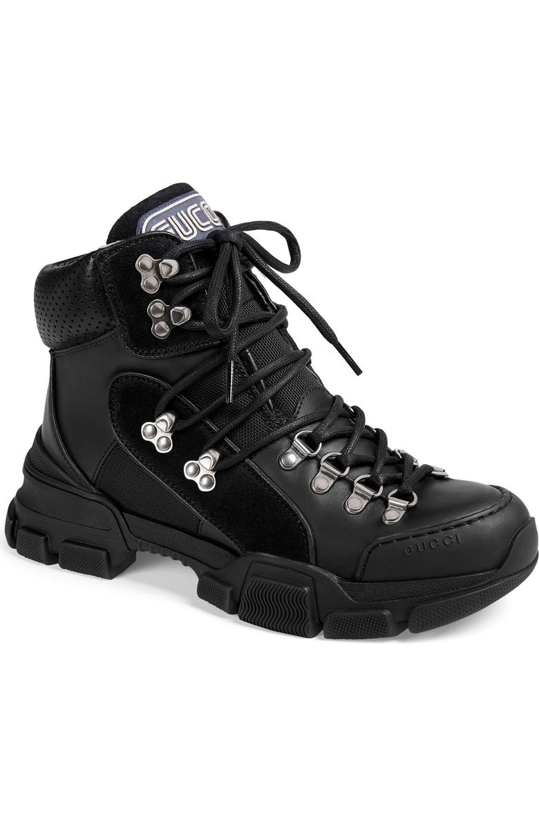 Gucci Lace-Up Boot, Main, color,