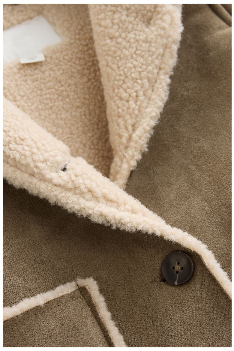 Kids' Faux Shearling Coat, Alternate, color, NEUTRAL