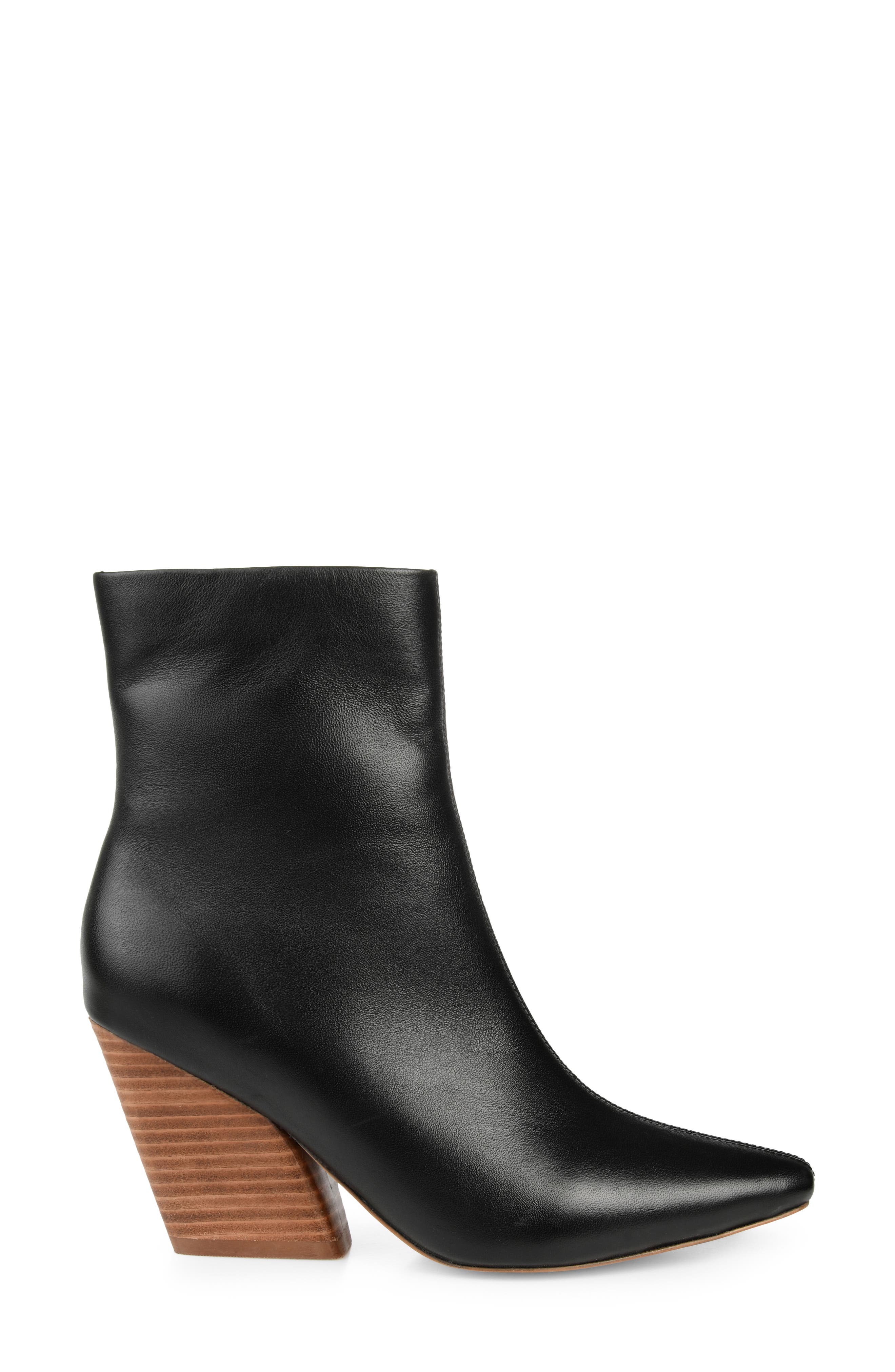 Journee Signature Hydra Leather Bootie, Alternate, color, 