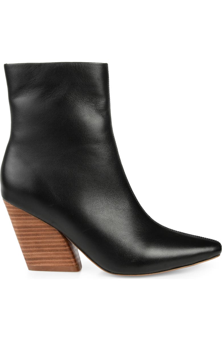 Journee Signature Hydra Leather Bootie, Alternate, color,