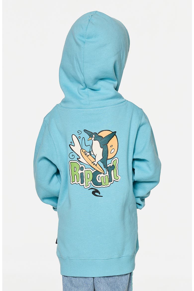 Kids' Paddle Out Fleece Hoodie, Alternate, color, WAVE POOL