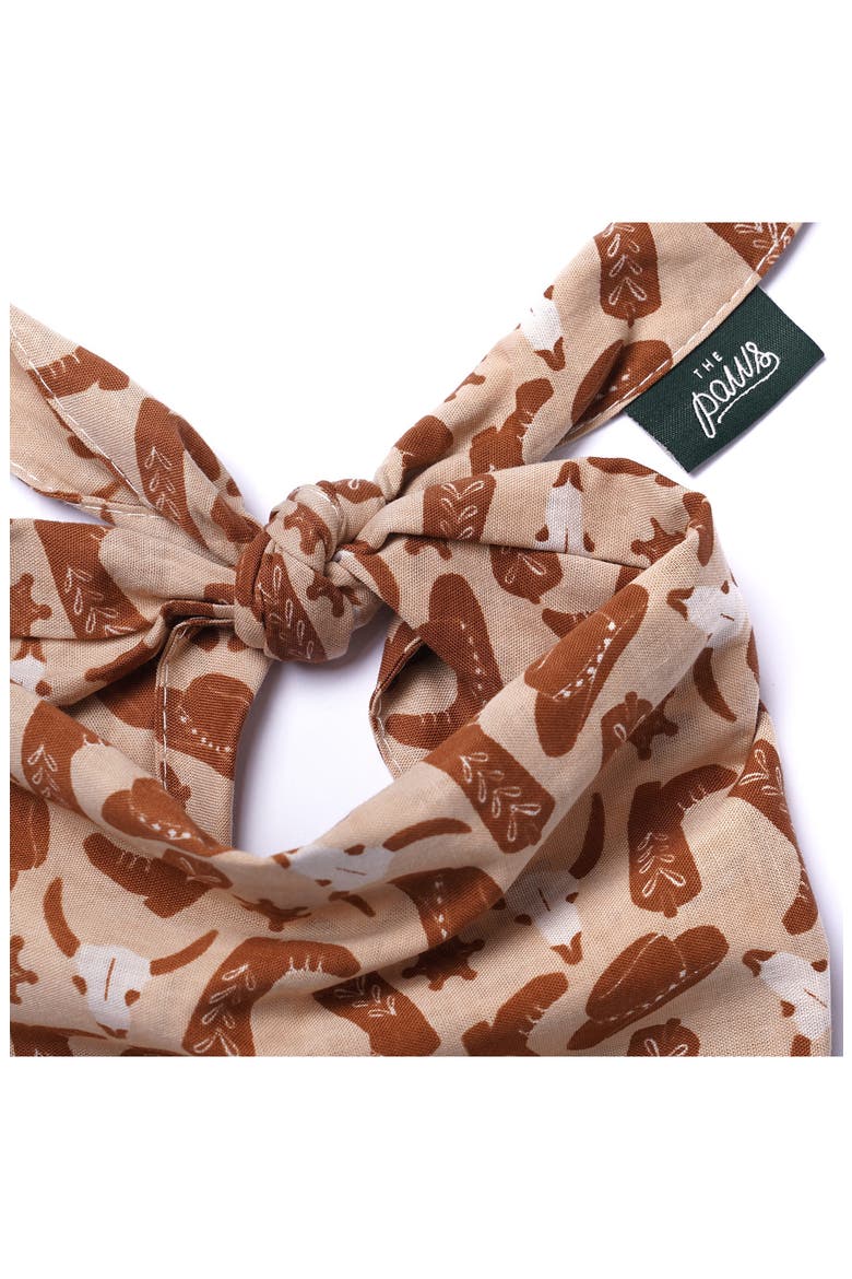 Bronco Dog Bandana, Alternate, color, SAND