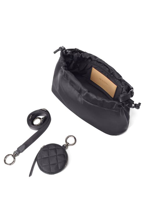 Mz Wallace Small Waverly Nylon Shoulder Bag In Black