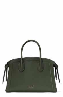 Kate Spade New York medium knott pebbled leather satchel