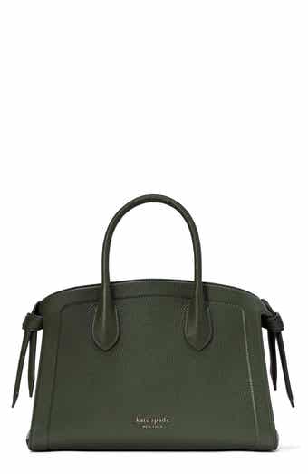 Kate Spade New York medium knott pebbled leather satchel