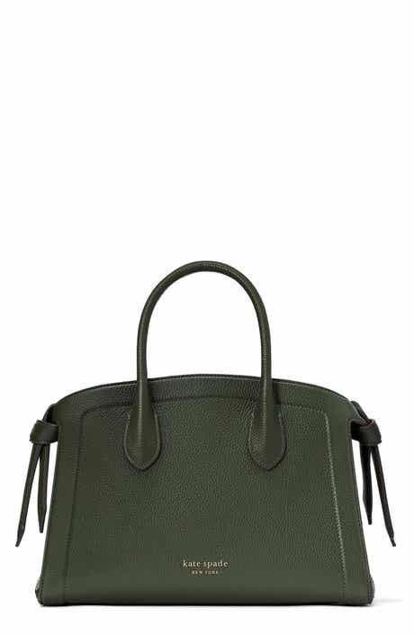 Kate Spade New York medium knott pebbled leather satchel