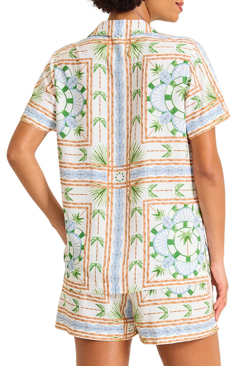 Tommy Bahama Poolside Palms Cover-Up Camp Shirt, Alternate, color, 