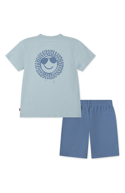 LEVI'S® LEVI'S® KIDS' SMILEY GRAPHIC T-SHIRT & SHORTS SET