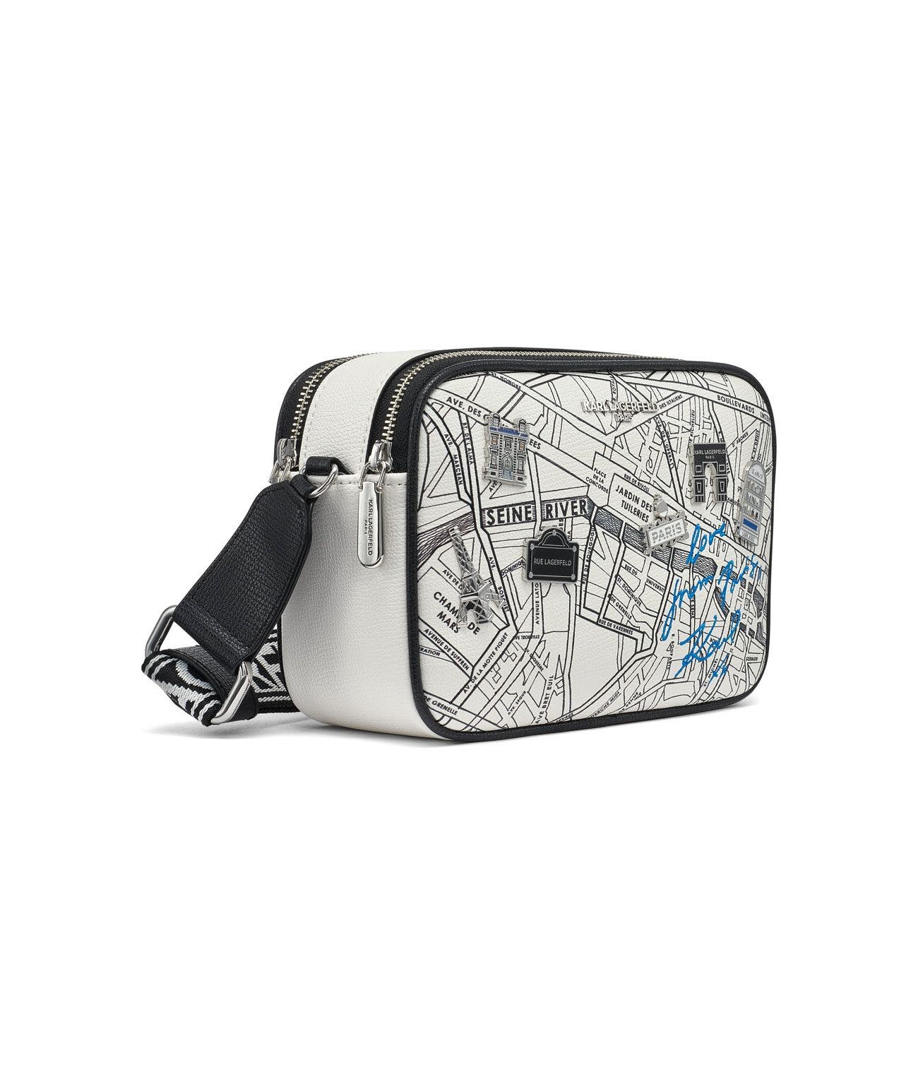 KARL LAGERFELD PARIS Maybelle Crossbody, Alternate, color, True White Multi