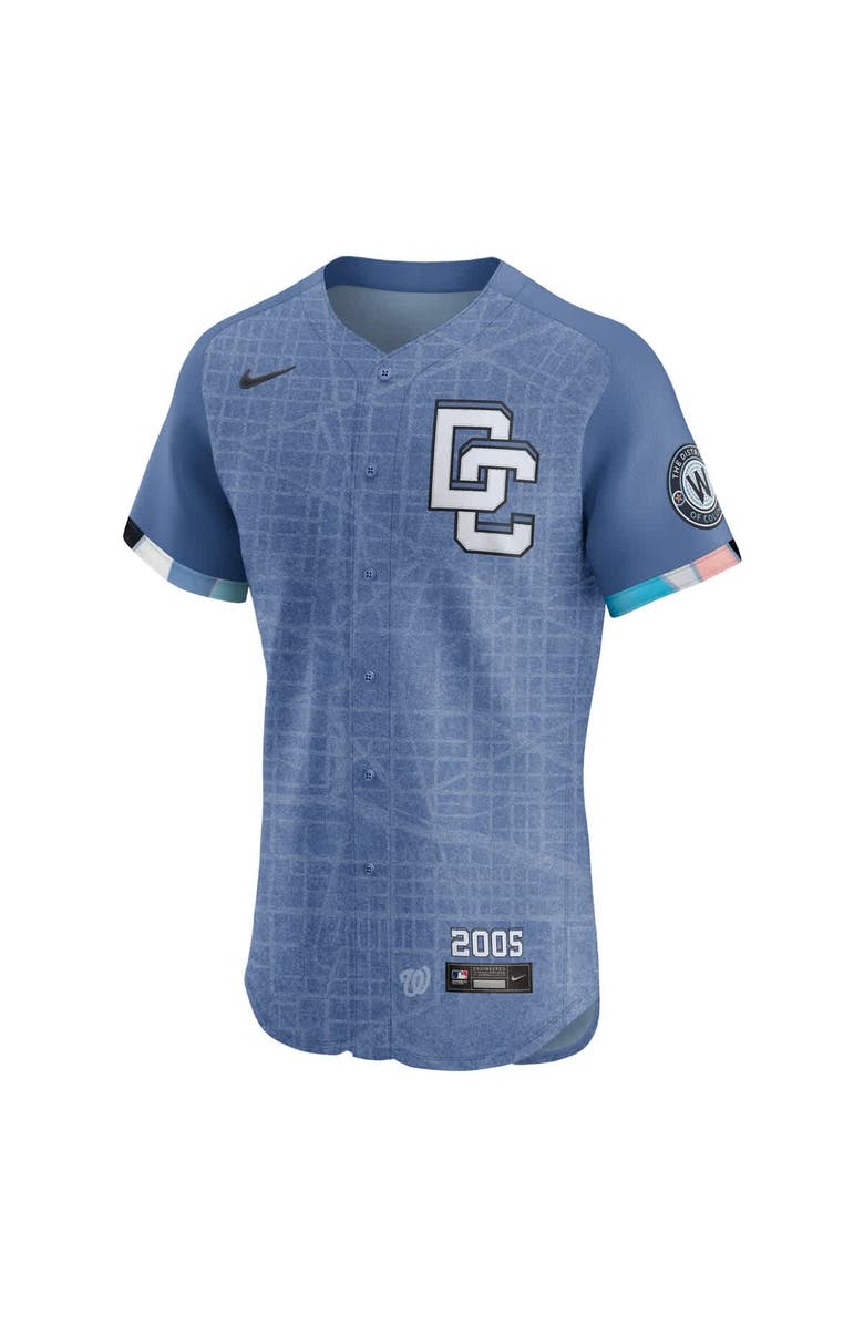 Nike Men's Nike Dylan Crews Blue Washington Nationals 2025 City Connect Elite Player Jersey, Alternate, color, Blue