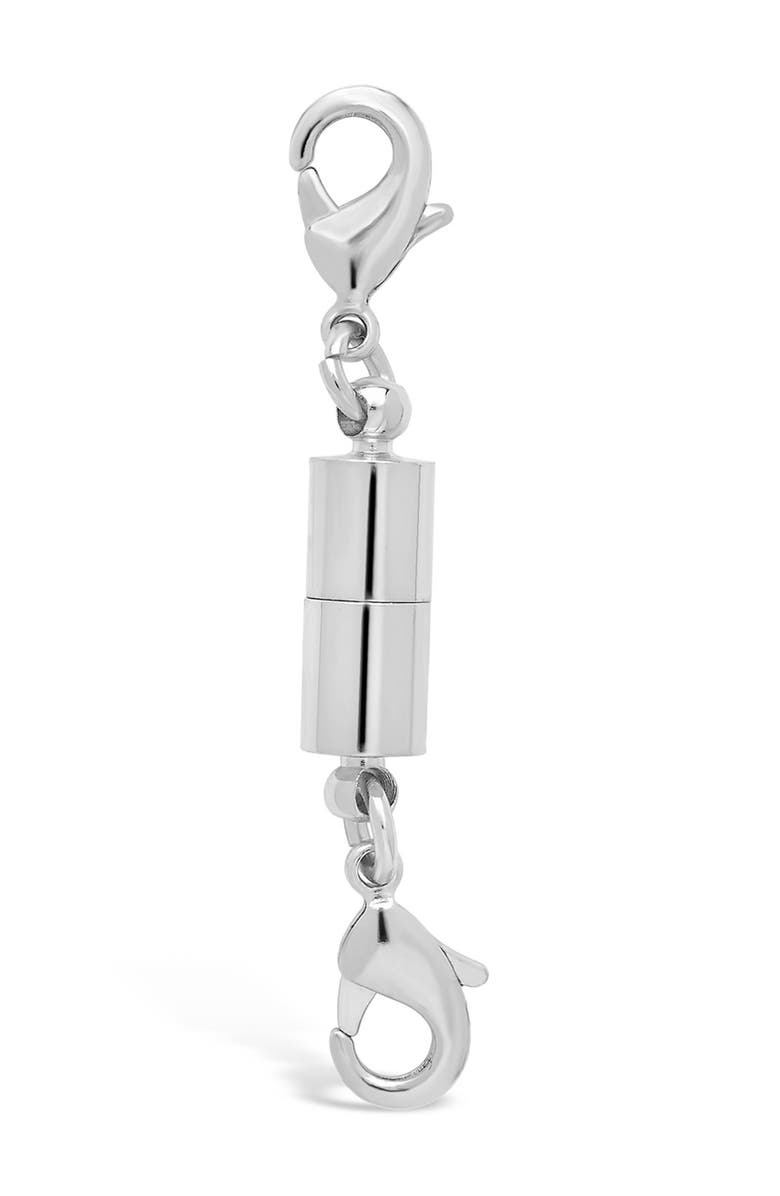 Sterling Forever Set of 2 Lobster Magnetic Clasps, Main, color, Silver