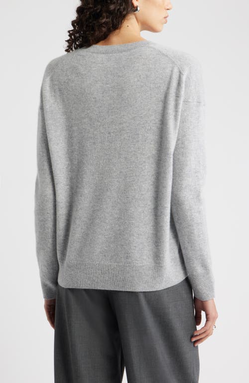 Nordstrom V-neck Cashmere Sweater In Gray