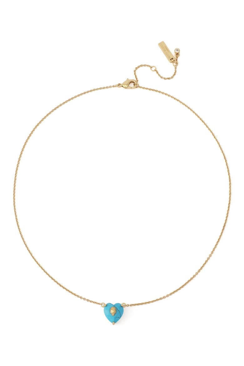 Heart Pendant Necklace, Alternate, color, TURQUOISE