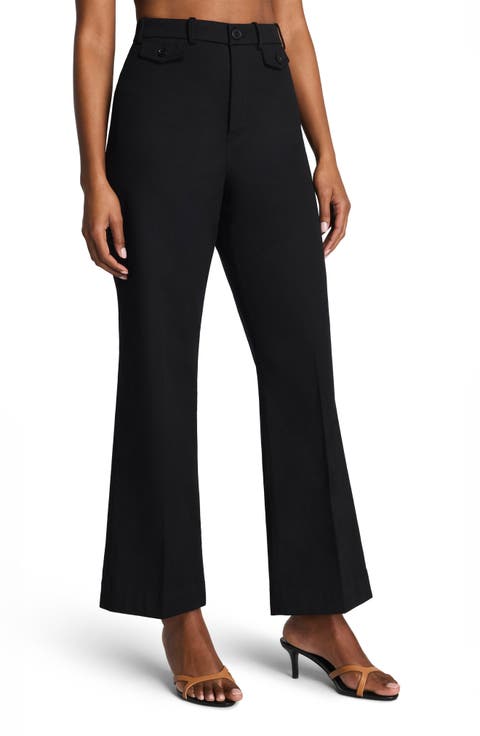 SPANXsupersmooth™ Crop Easy Flare Stretch Twill Pants