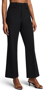 SPANX® SPANXsupersmooth™ Crop Easy Flare Stretch Twill Pants