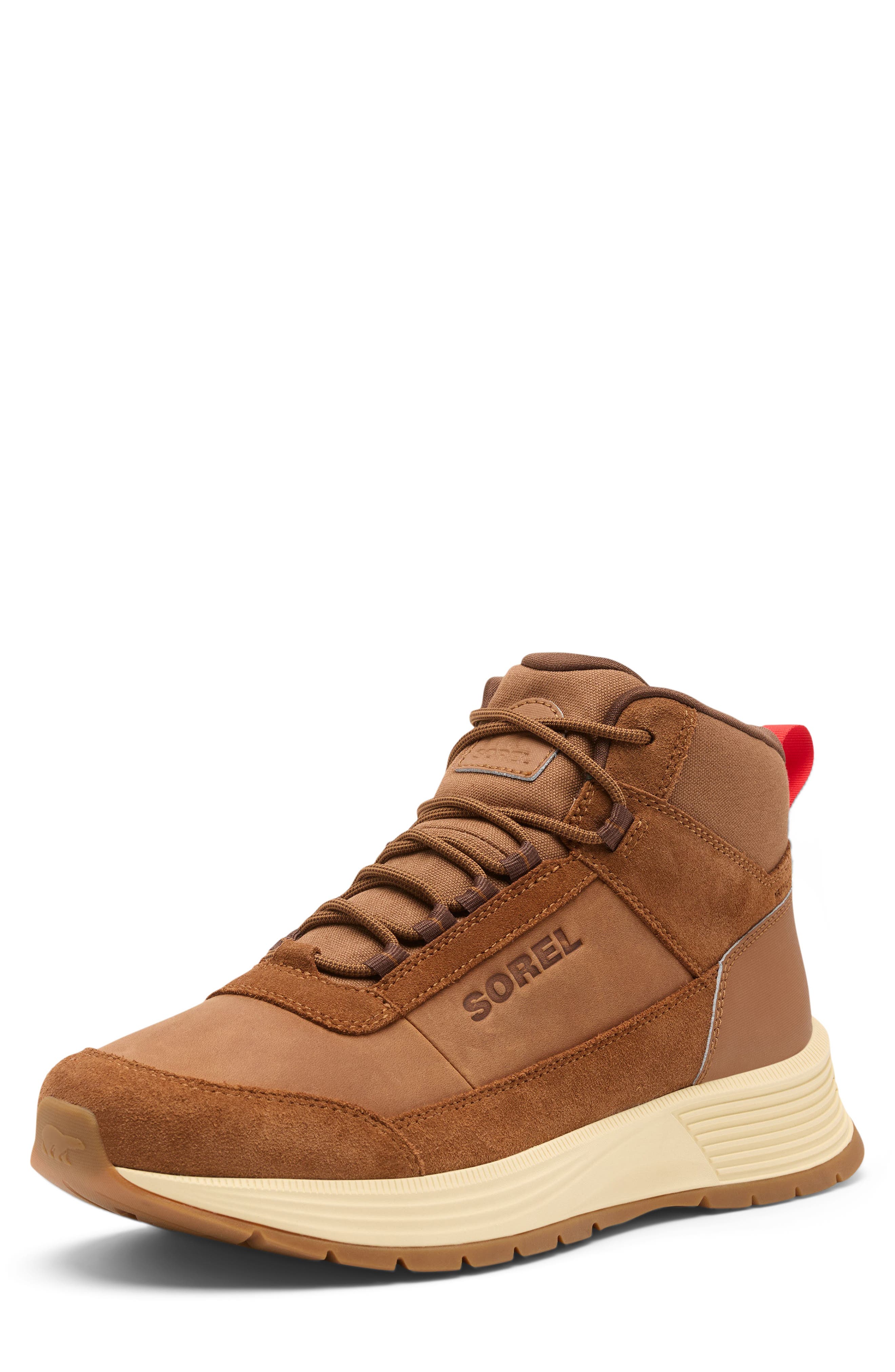 Outing SE Mid Waterproof Hiking Boot, Alternate, color, VELVET TAN/ TOBACCO