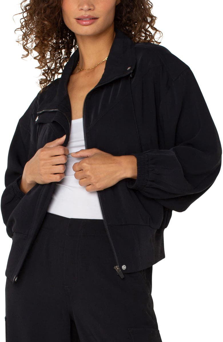 Liverpool Los Angeles Dolman Sleeve Jacket, Alternate, color, Black