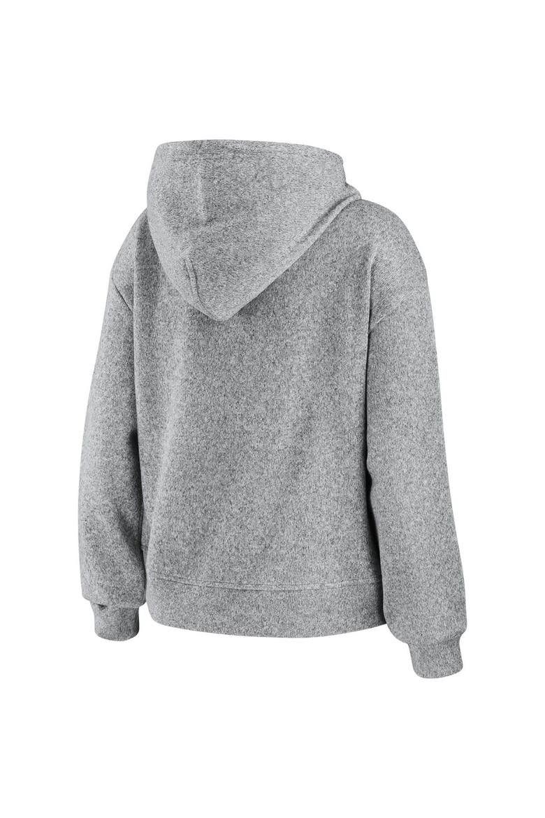 Women's WEAR by Erin Andrews Heathered Gray New Orleans Saints Full-Zip Hoodie, Alternate, color, Heather Gray