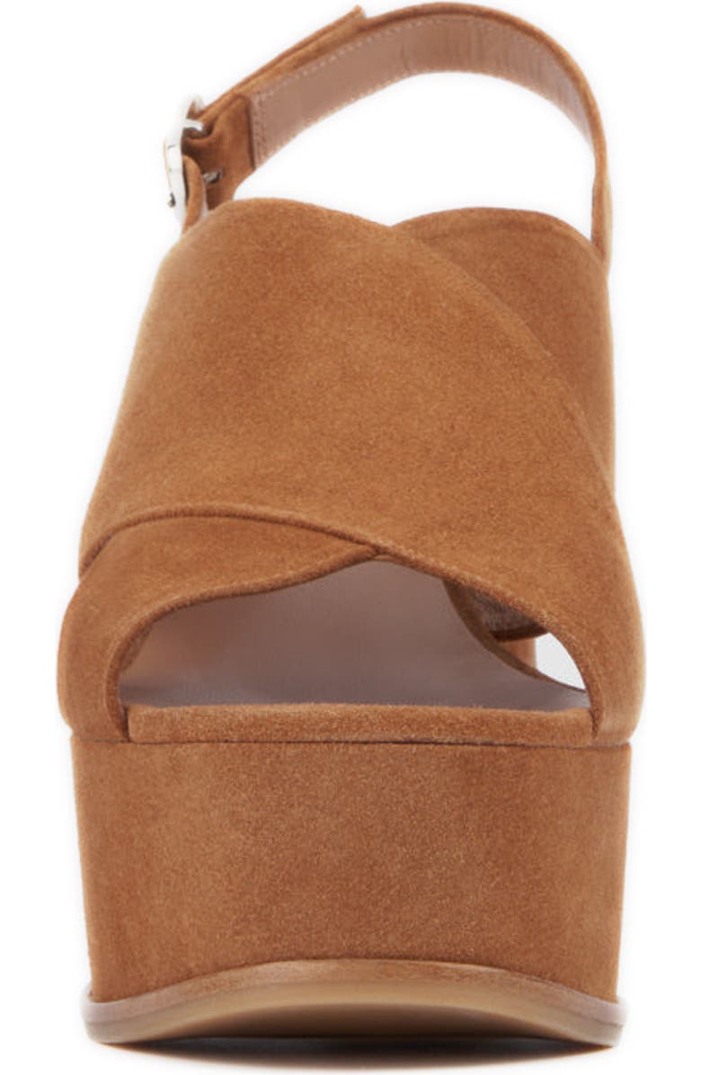 Aquatalia Nadina Platform Slingback Sandal, Alternate, color, Whiskey