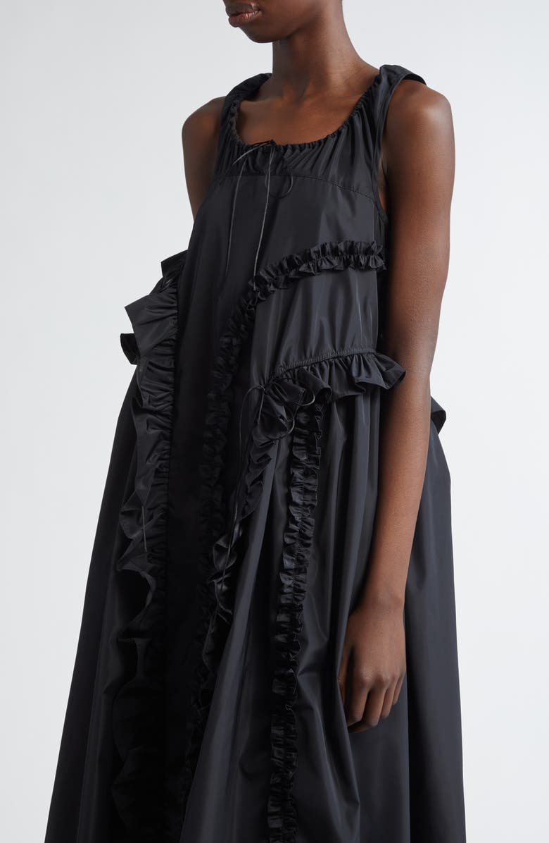 Cecilie Bahnsen Opal Scoop Neck Faille Dress, Alternate, color, 