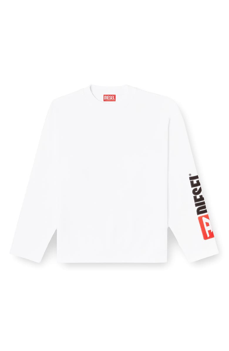 DIESEL<sup>®</sup> S-Boxt-NC-Div Sweatshirt, Alternate, color, White