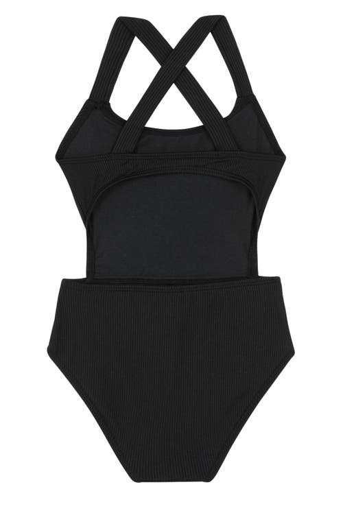 GOTTEX GOTTEX KIDS SUMMER RIB TEXTURED CUT OUT CROSS STRAP ONE PIECE
