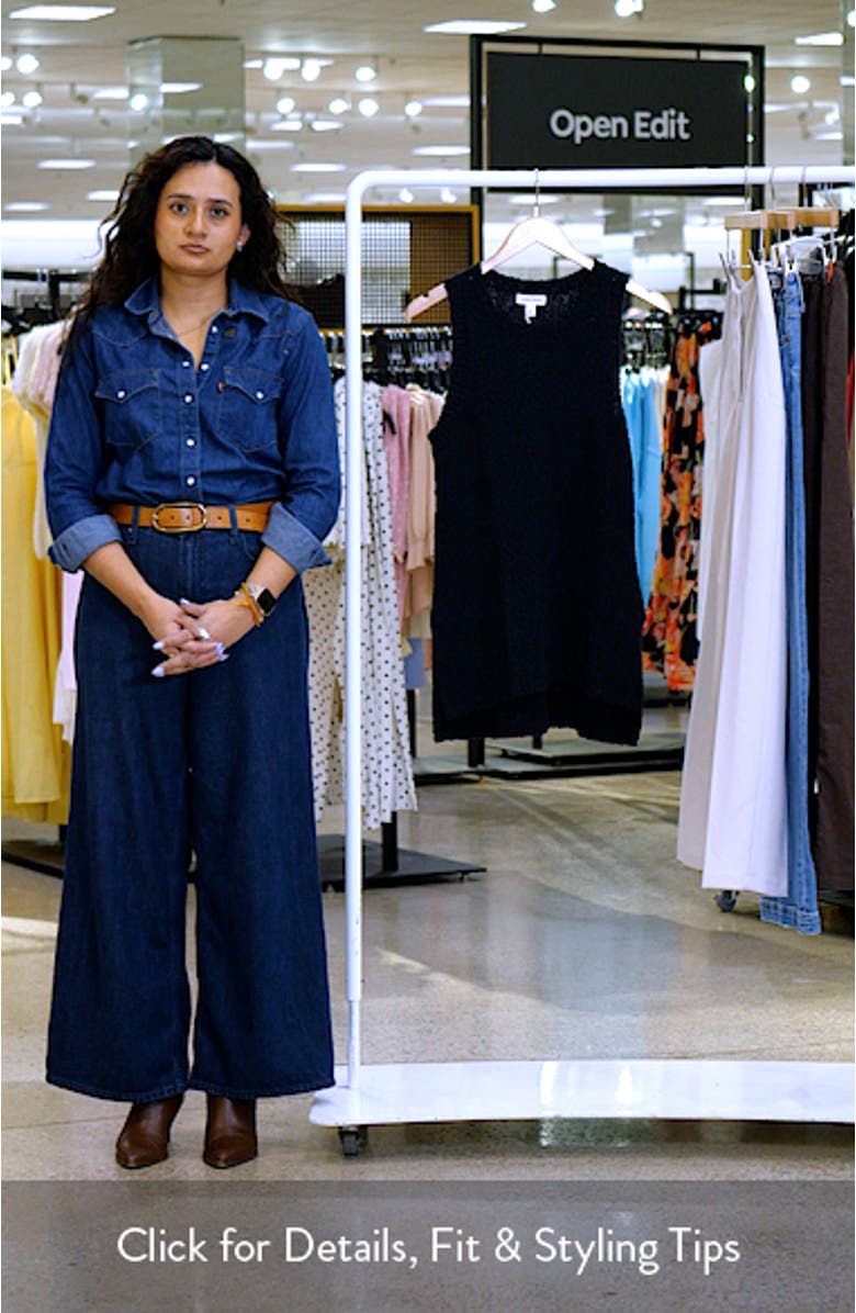 Textured Cotton Sweater Tank, sales video thumbnail