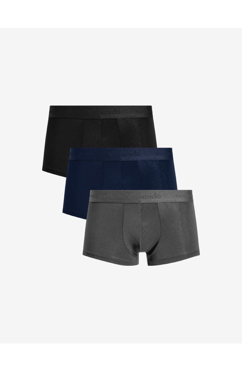 Commando Essential Modal Modern Fit Trunk 3-Pack, Alternate, color, Black