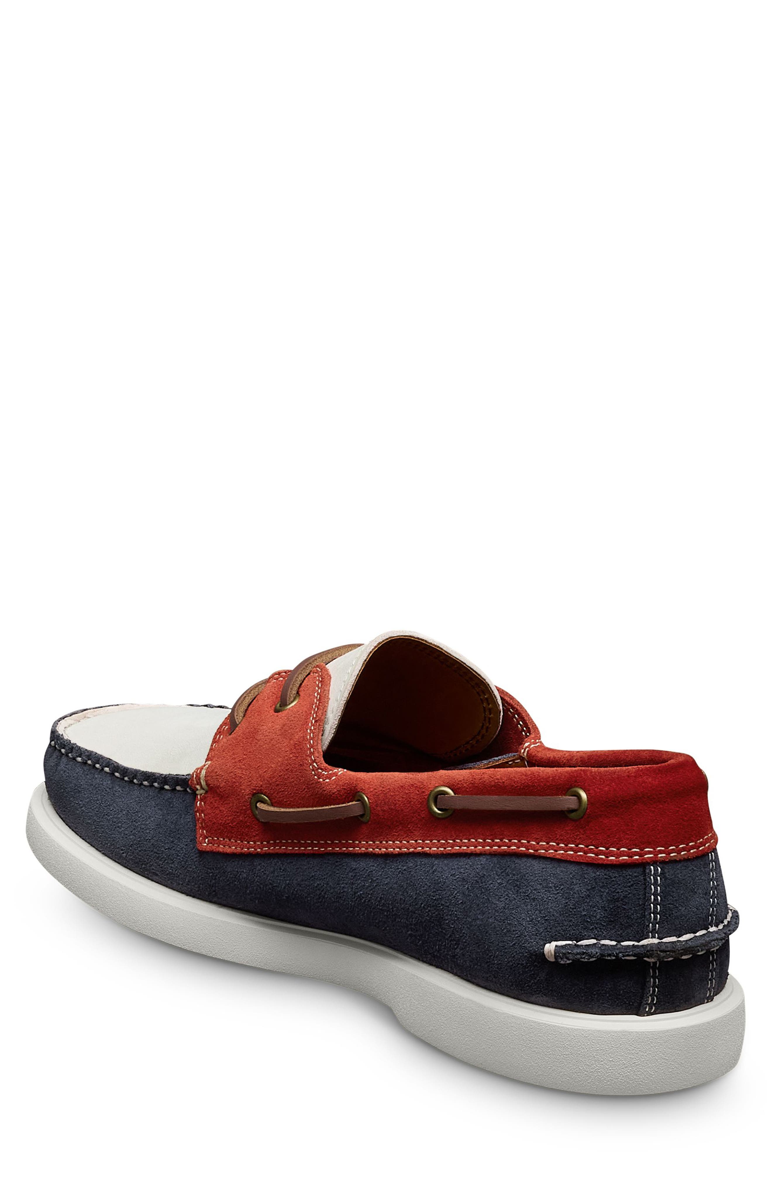 Allen Edmonds Panama Boat Shoe, Alternate, color, Red/White/Blue