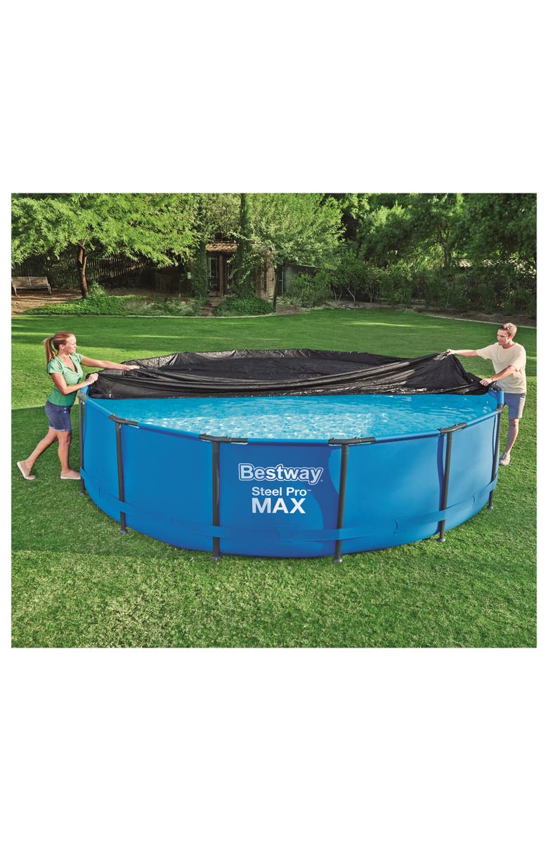 Flowclear Bestway 14' Black Pool Cover in Black for Pro Frame Pools, Alternate, color, 