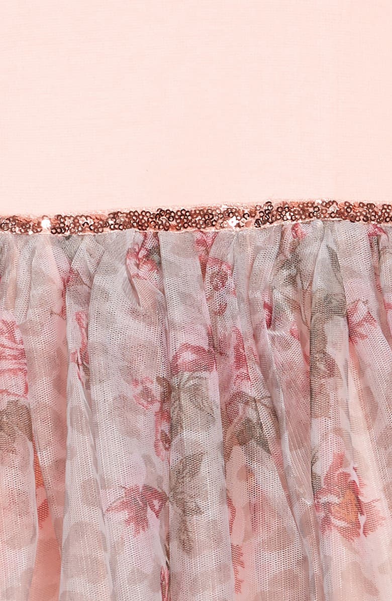 Zunie Fit & Flare Tulle Dress, Alternate, color, 