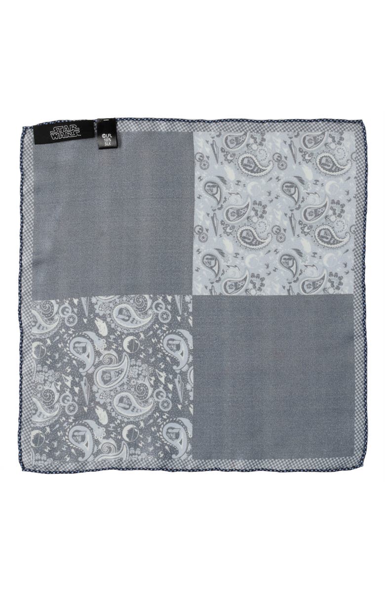 Cufflinks, Inc. x Star Wars<sup>™</sup> Darth Vader Paisley Silk Pocket Square, Alternate, color,