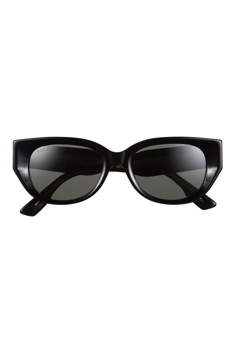 54mm Cat Eye Sunglasses, Main, color, BLACK BLACK GREY