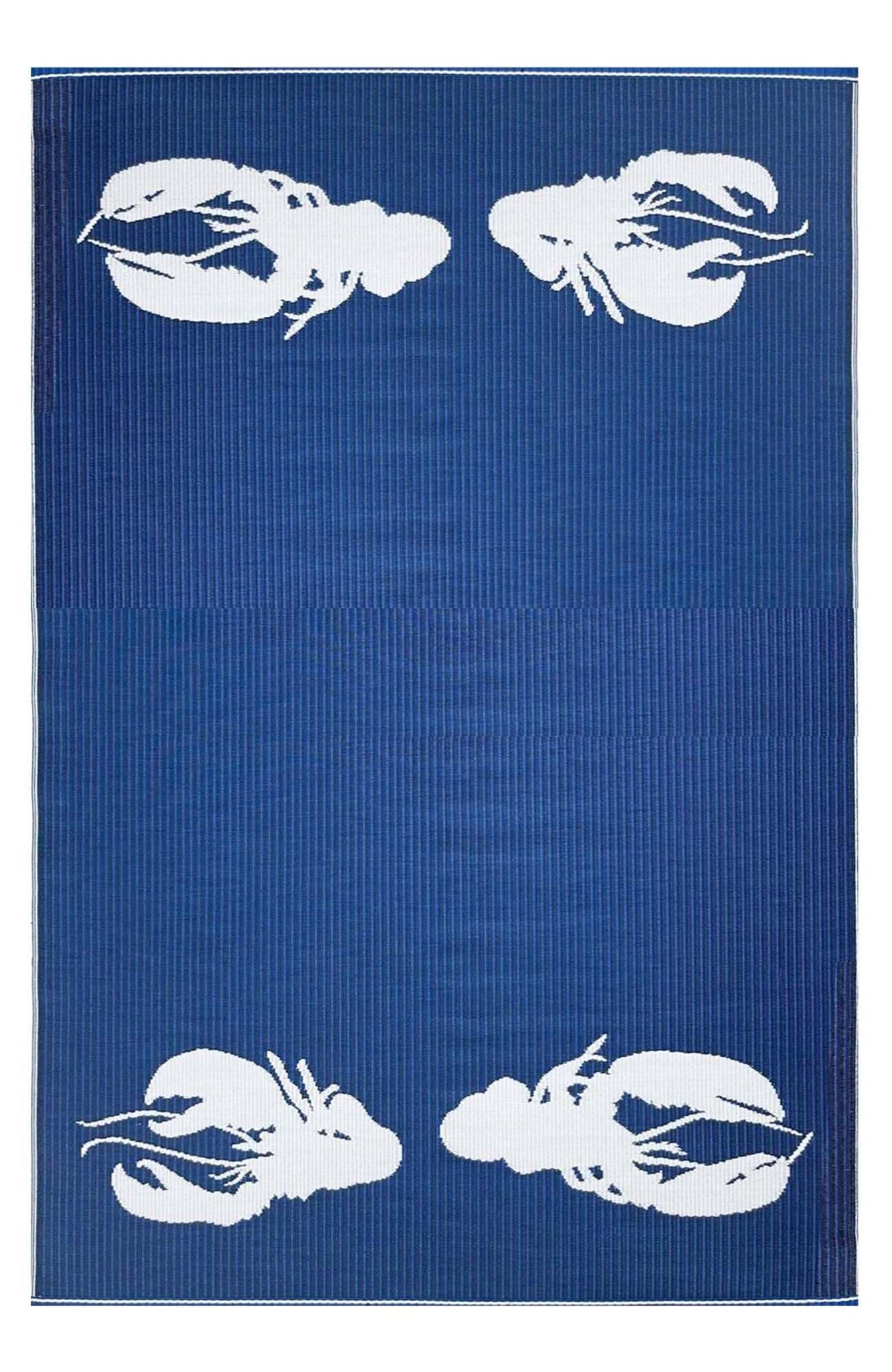 selected blue and white