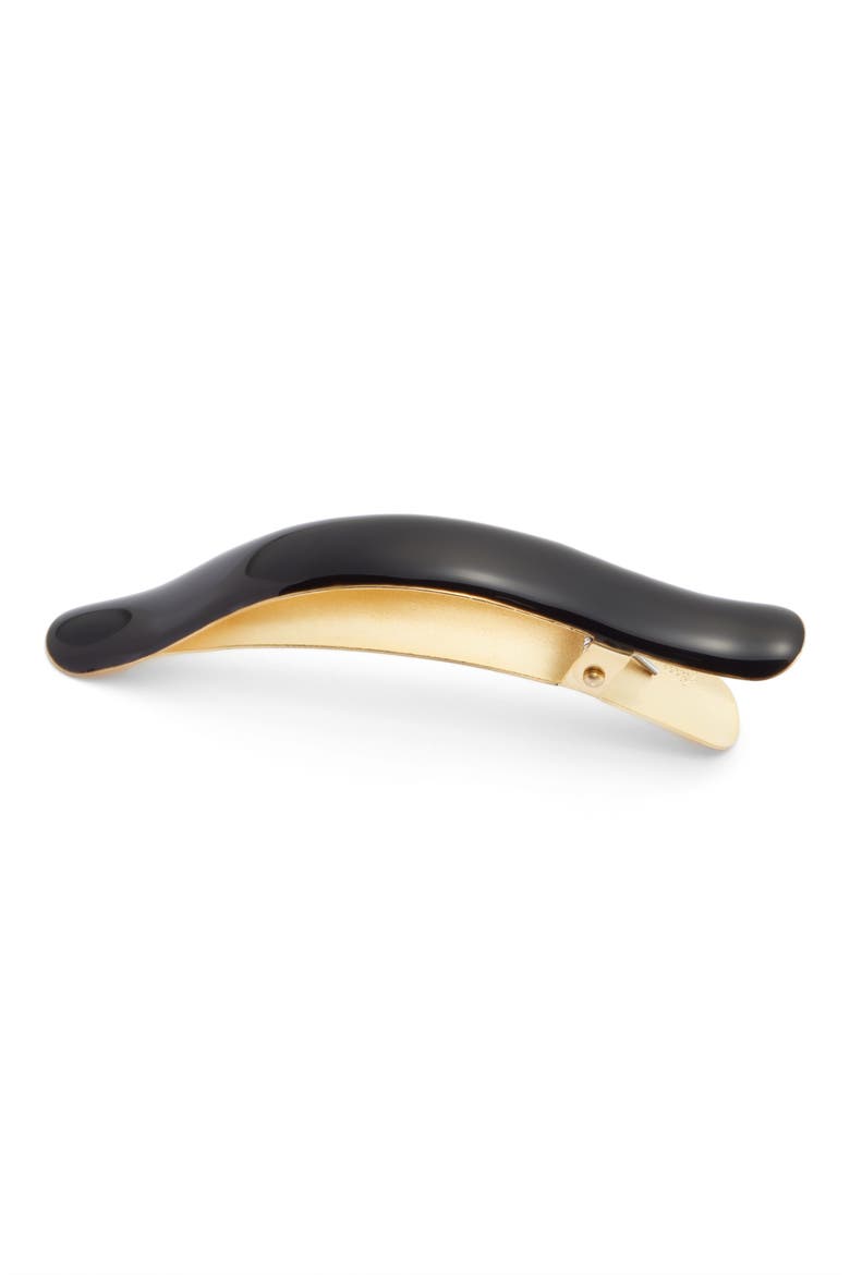 Ficcarissimo Hair Clip, Main, color, BLACK