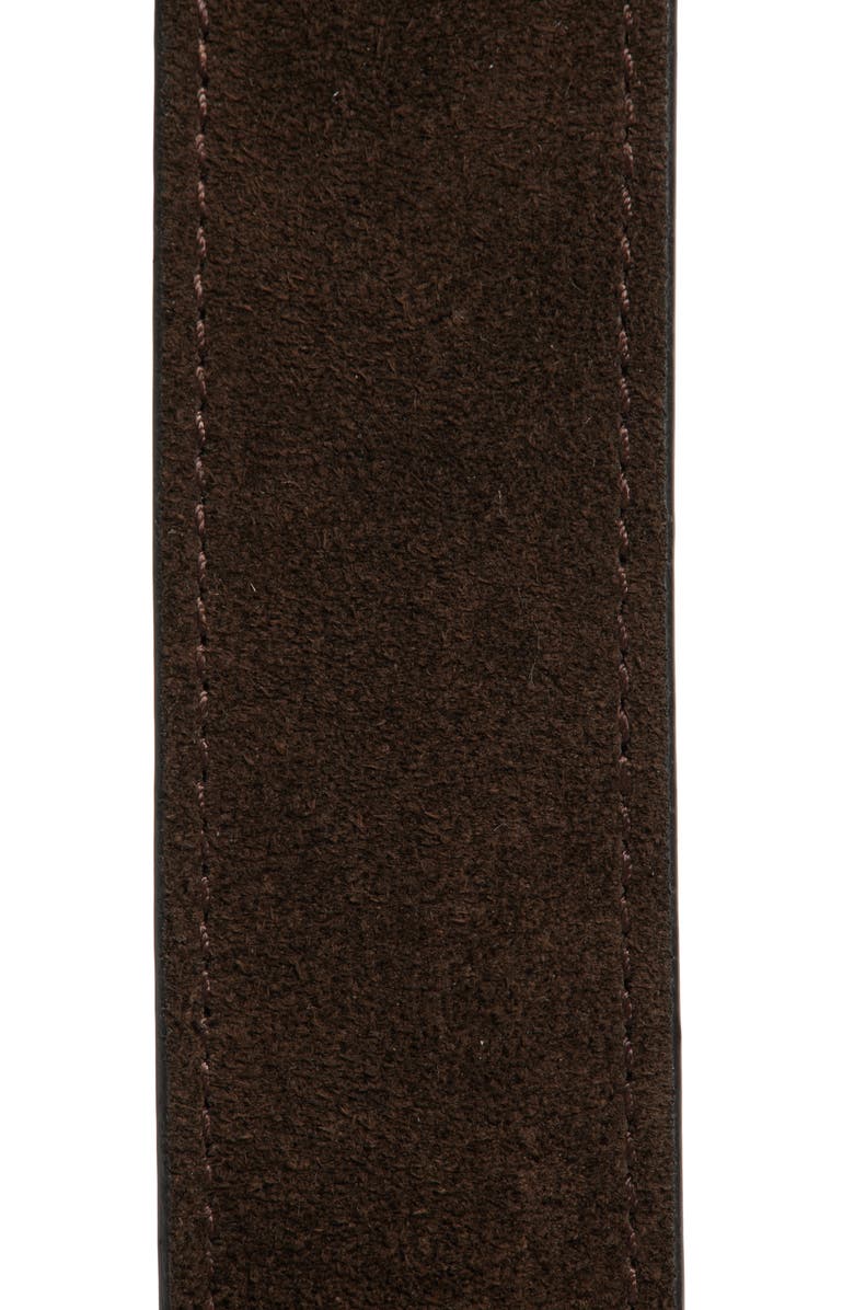 TOTEME Swirl Suede Belt, Alternate, color, Pepper 273