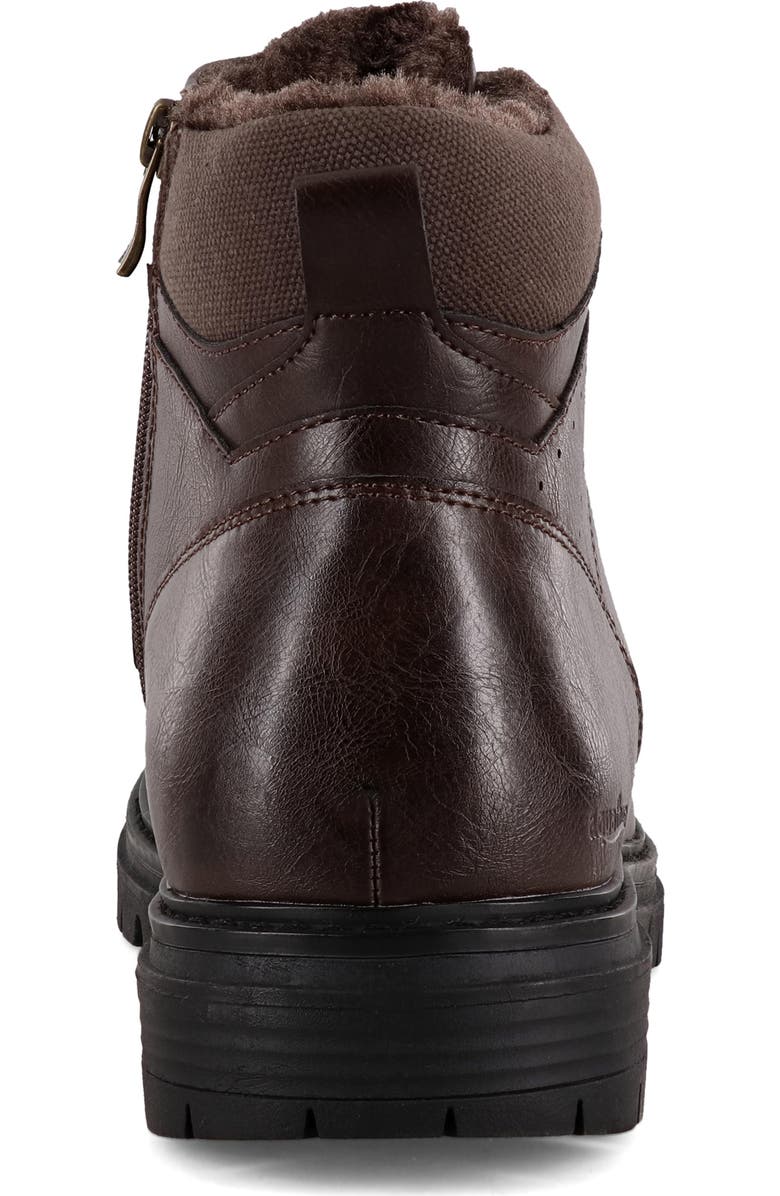 AQUATHERM BY SANTANA CANADA Fundy Faux Fur Lined Waterproof Boot, Alternate, color, Dark Brown