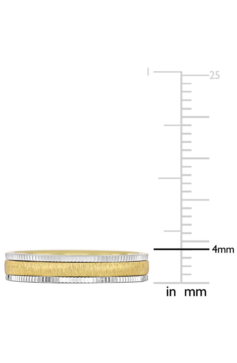 Julianna B. Brushed & Textured Finish Wedding Band 14k, Alternate, color, 