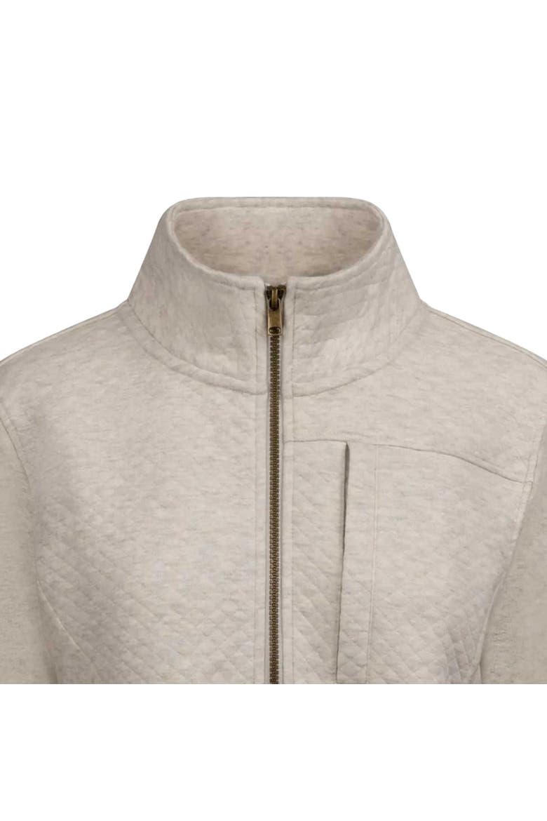Hoxie Marl Fleece Top, Alternate, color, Cream Marl