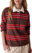 Marine Layer Miracle Jersey Stripe Rugby Polo